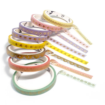 Washi Tapes Slim Soul – Linha Gold
